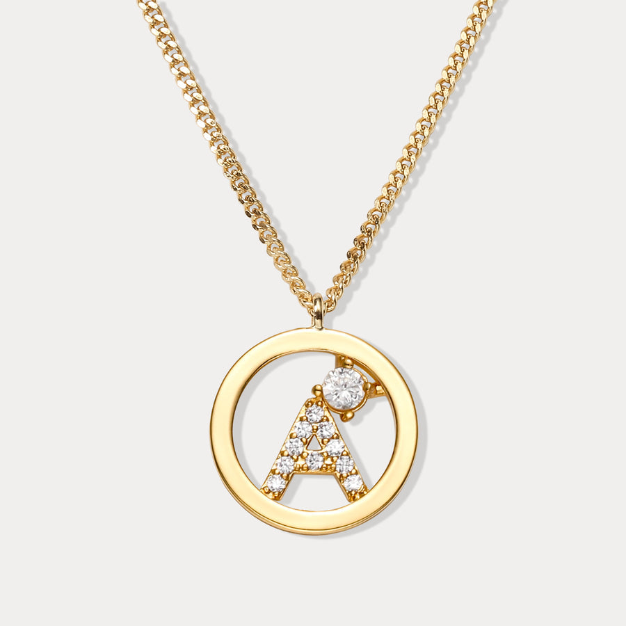 Selenichast Initial Neckalce | Letter A Necklace