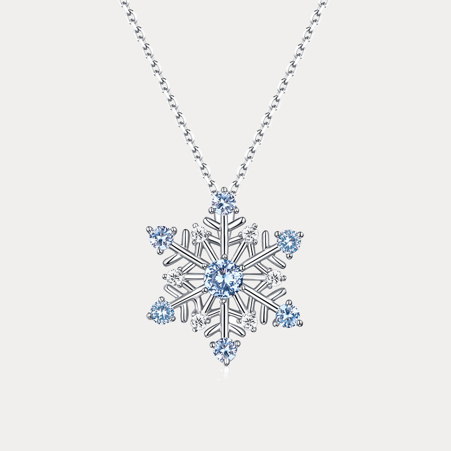 Selenichast Christmas Snowflake Necklace