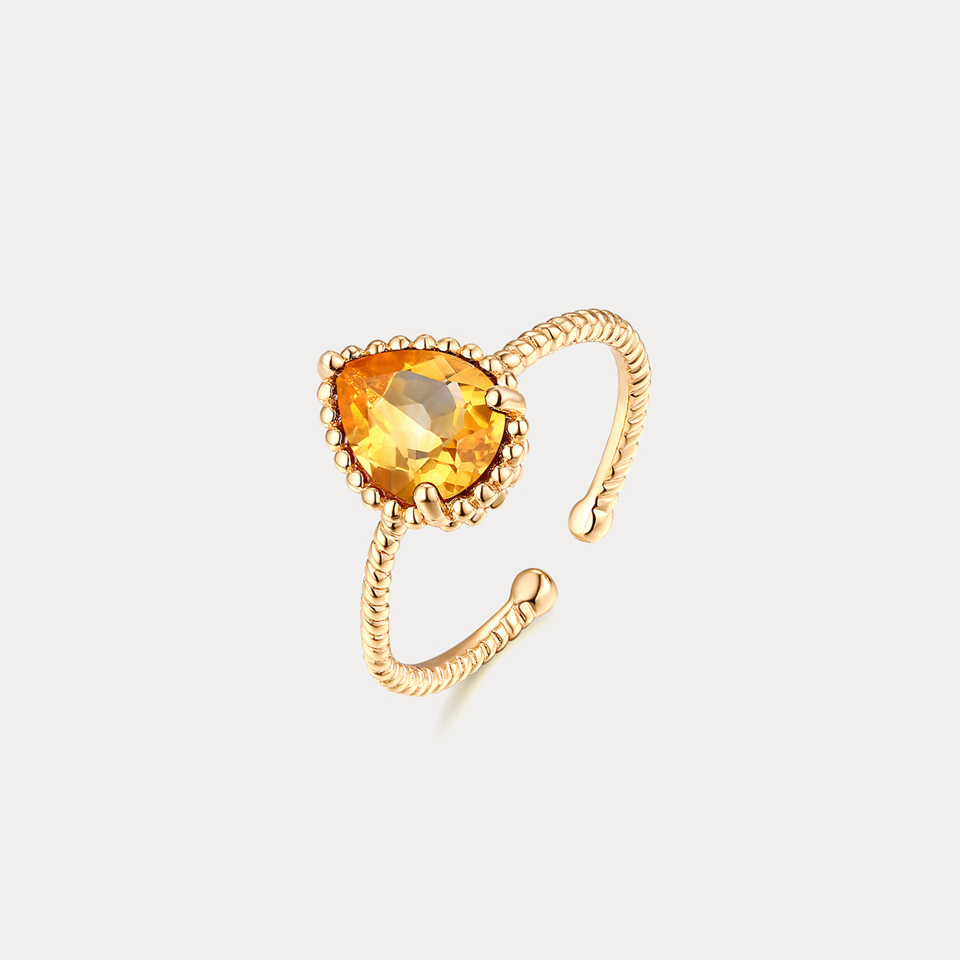 Selenichast Citrine Morning Dew Ring