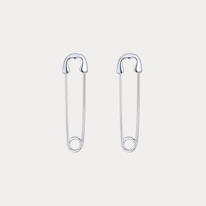 Selenichast Silver Paperclip Earrings