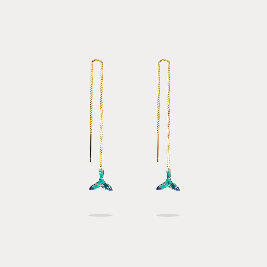 Whale Thread Earrings
