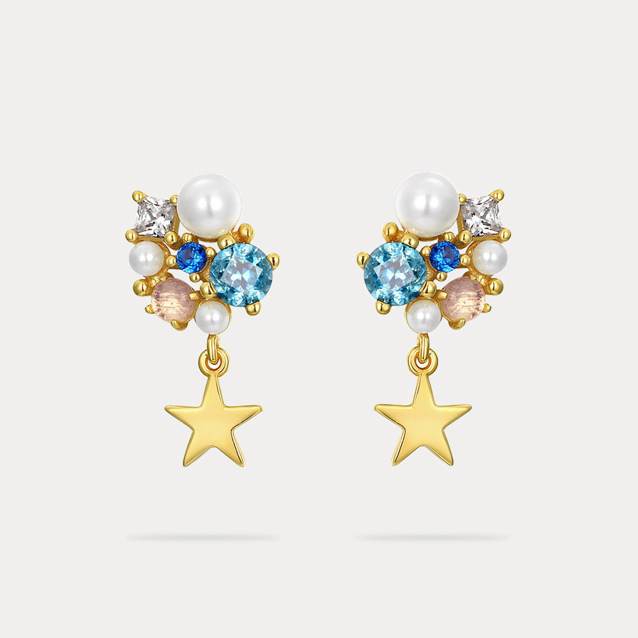 Selenichast Celestial Dreams Crystal Stud Earrings