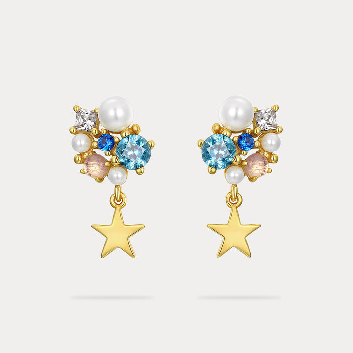 Selenichast Celestial Dreams Crystal Stud Earrings