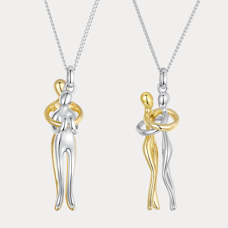 Selenichast Silver Hug Necklace