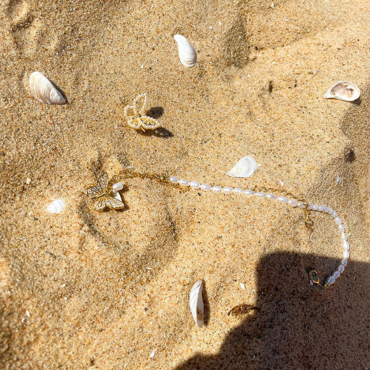 Butterfly Pearl Summer Necklace