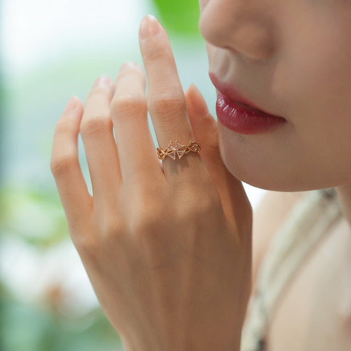 Clover Open Ring