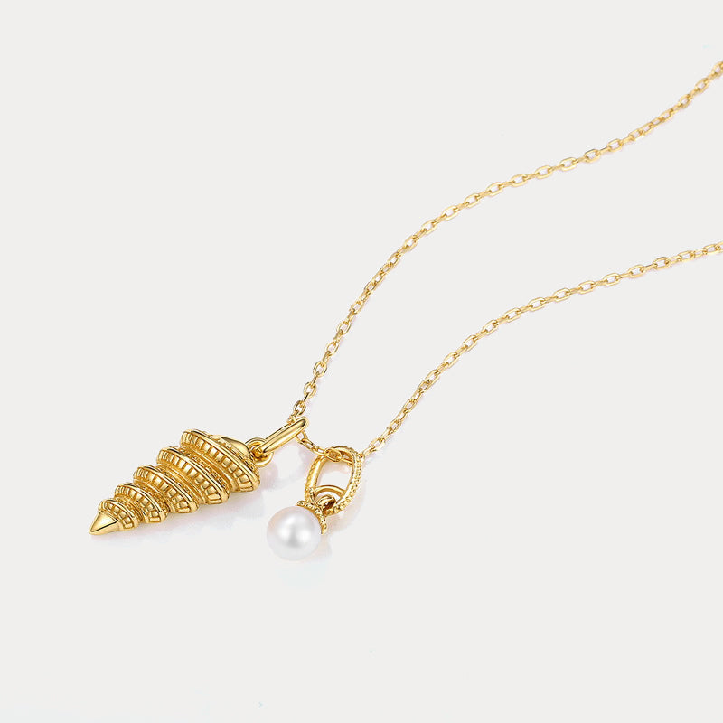 Gold Seashell Necklace