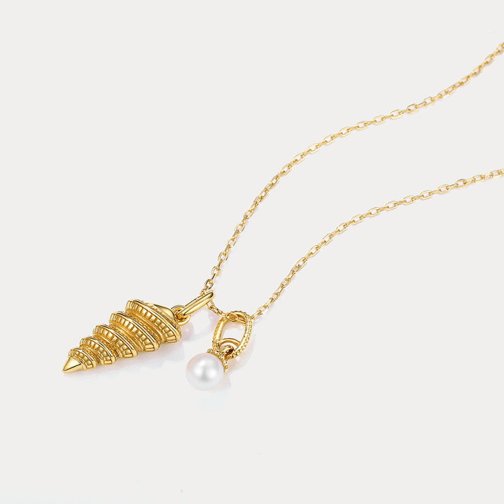 Gold Seashell Necklace