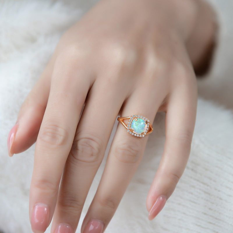 Vintage Galaxy Opal Ring