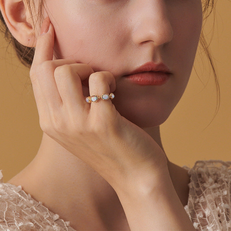 Vintage Oval Opal Ring