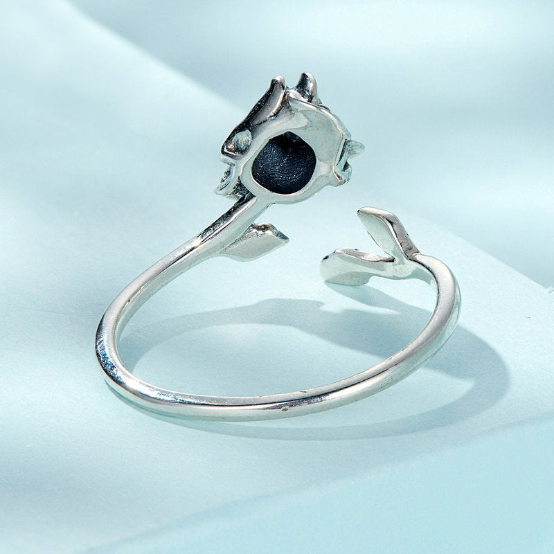 Skull Rose Gothic Ring