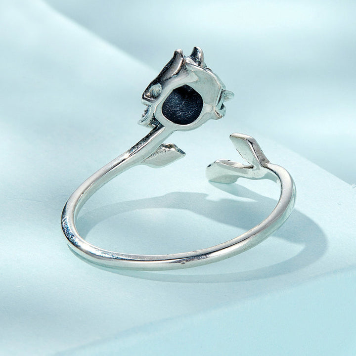 Skull Rose Gothic Ring