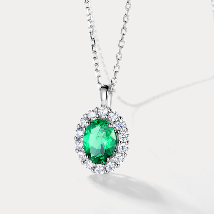 Dainty Emerald Necklace