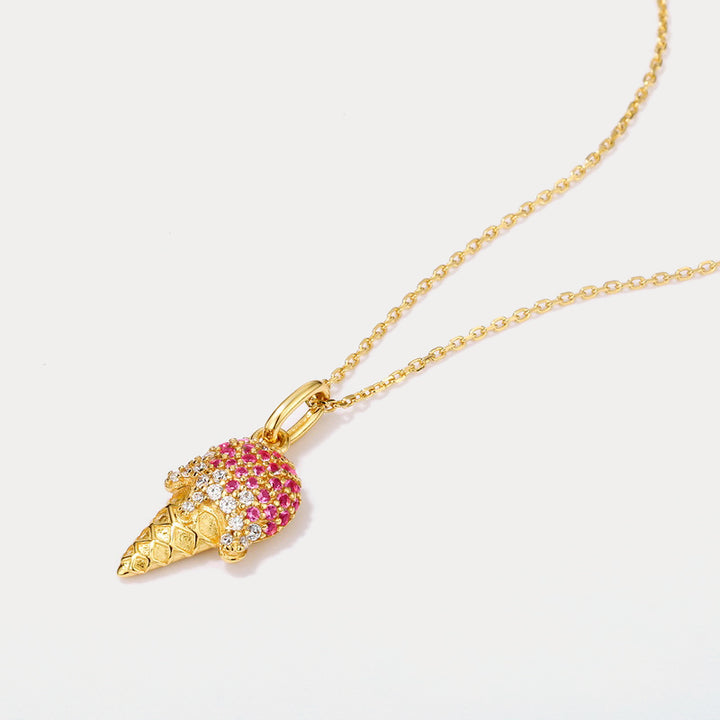 Ice Cream Pendant Necklace