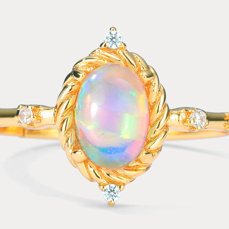 Opal Diamond Chic Ring
