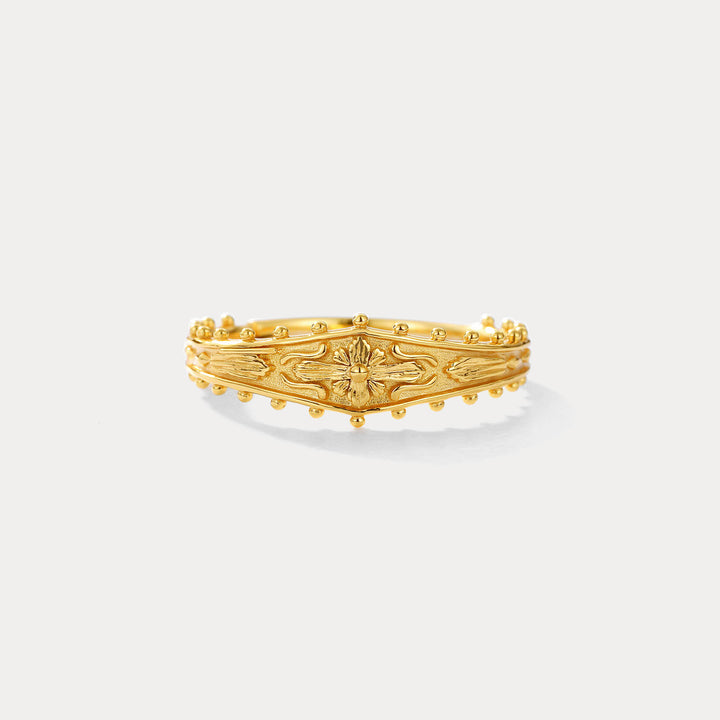 Selenichast Antique Cross Ring