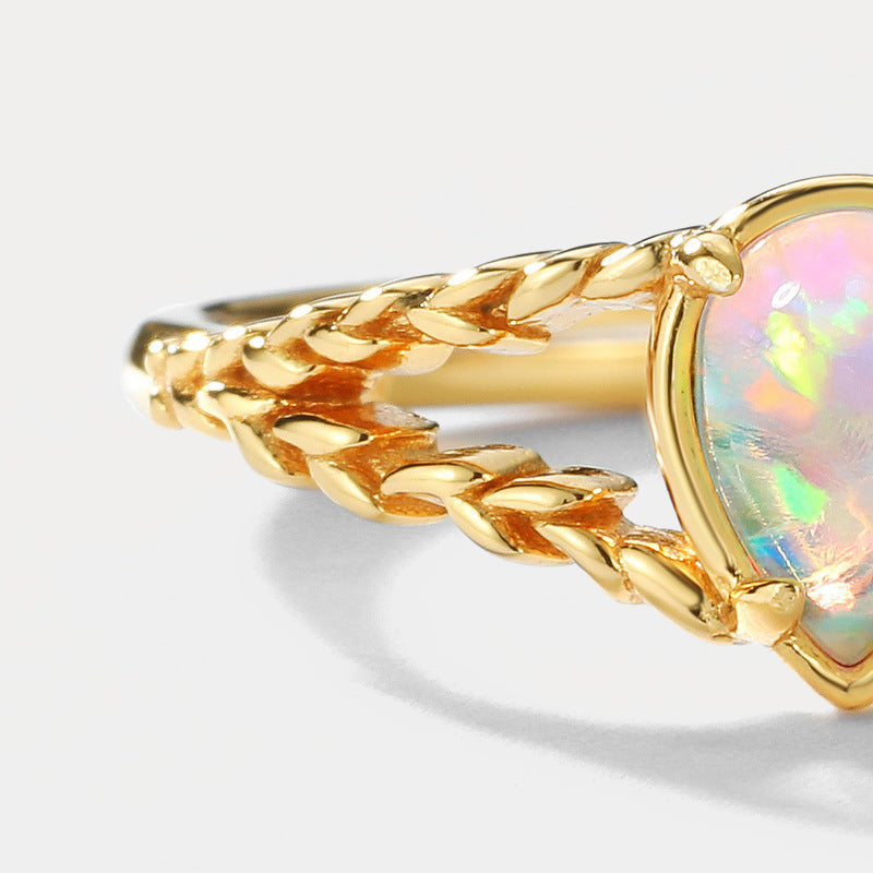 Vintage Opal Adjustable Ring