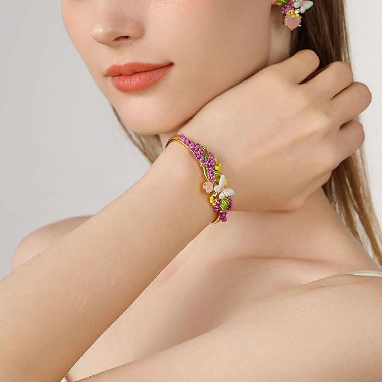 Selenichast Lavender Butterfly Cuff
