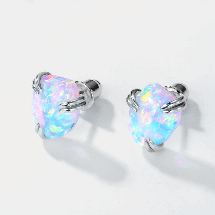 Selenichast Opal Stud Earrings