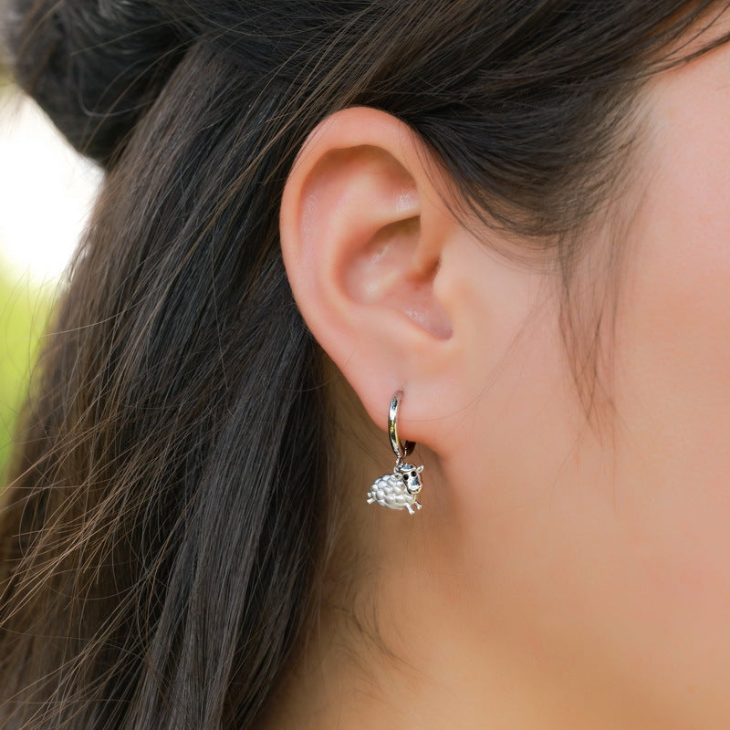 Silver Lamp Earrings