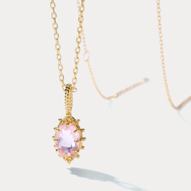Gold Amethyst Necklace
