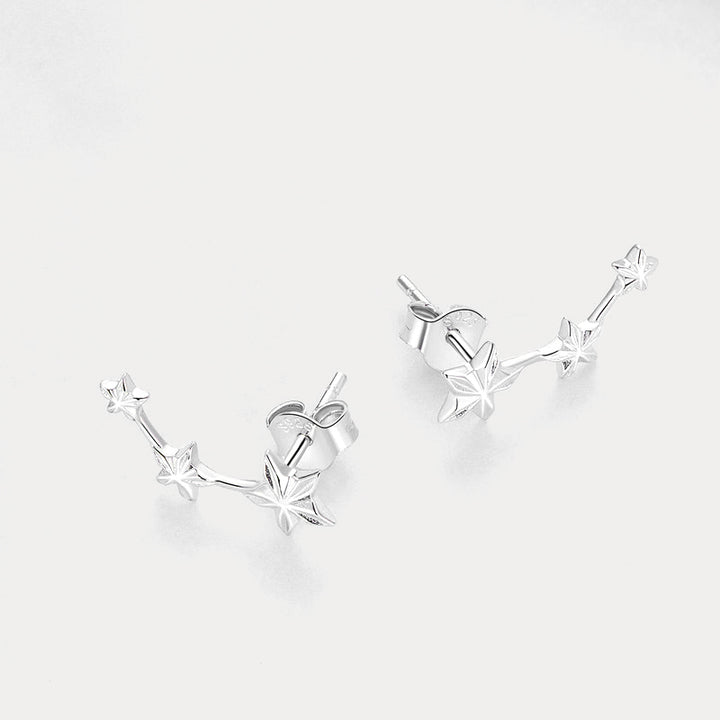 Three Stars Stud Earrings