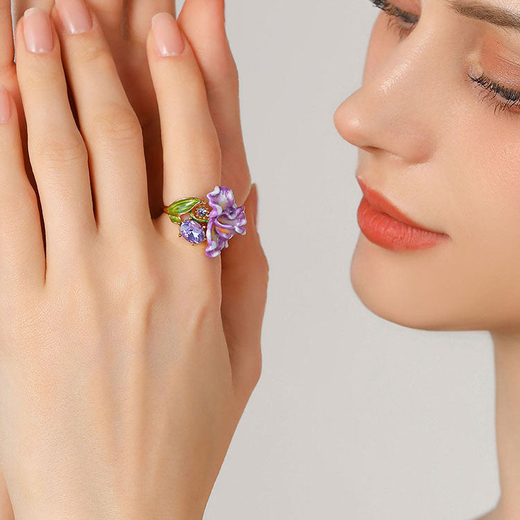 Iris Flower Ring