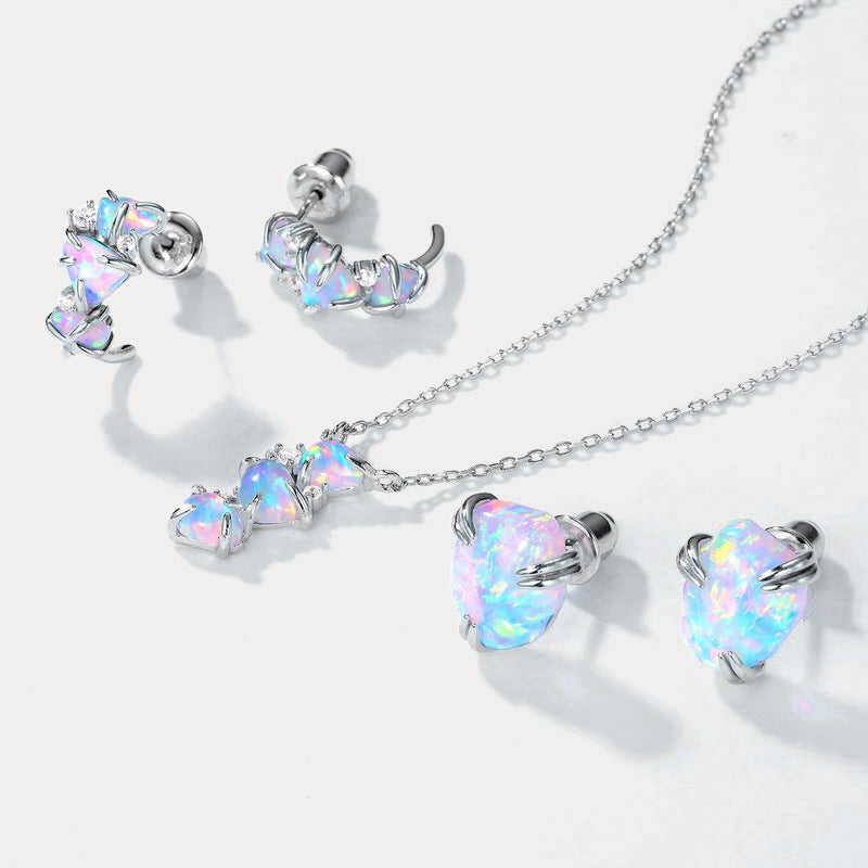 Selenichast Triangle Opal Earrings