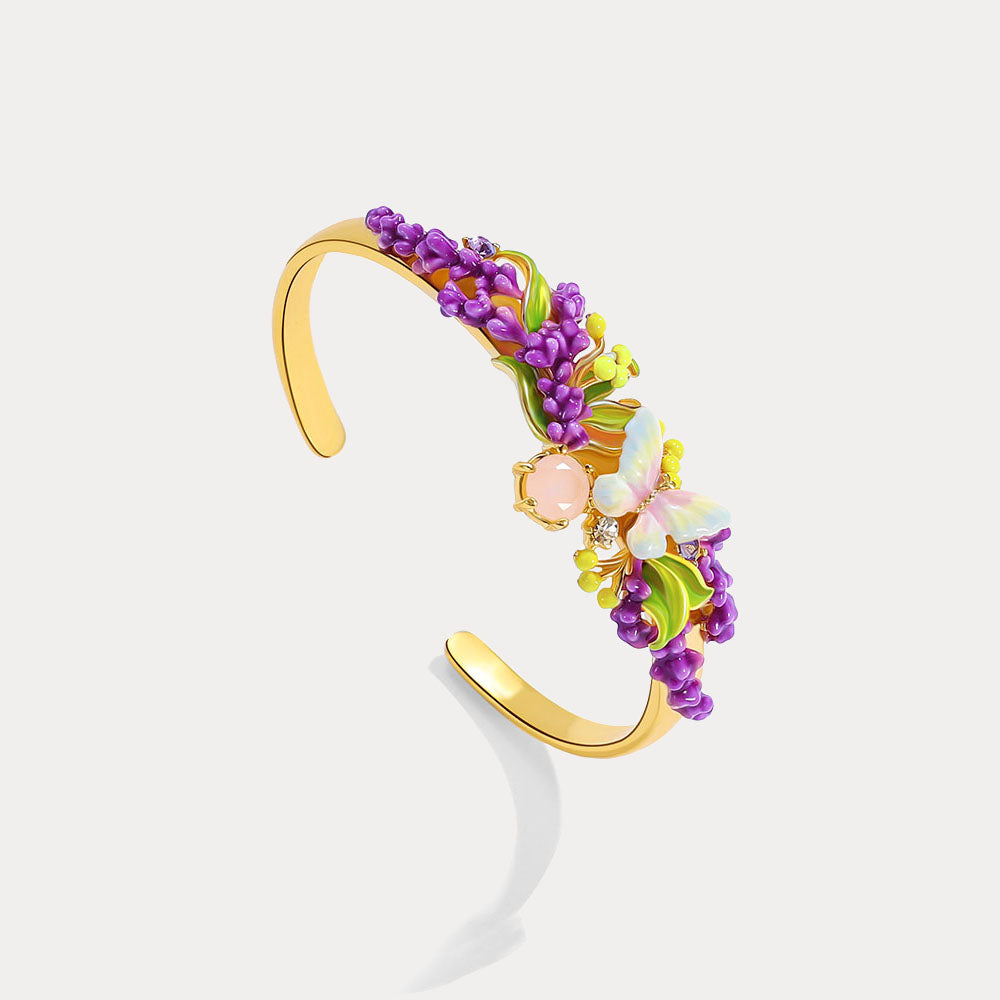 Selenichast Lavender Butterfly Cuff