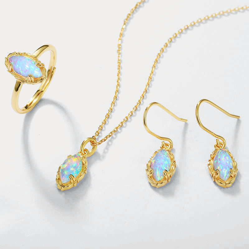 Selenichast Opal Dangle Earrings