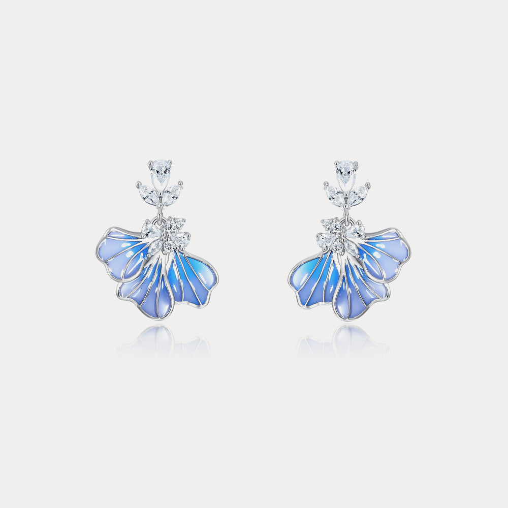 Selenichast Iris Flower Earrings