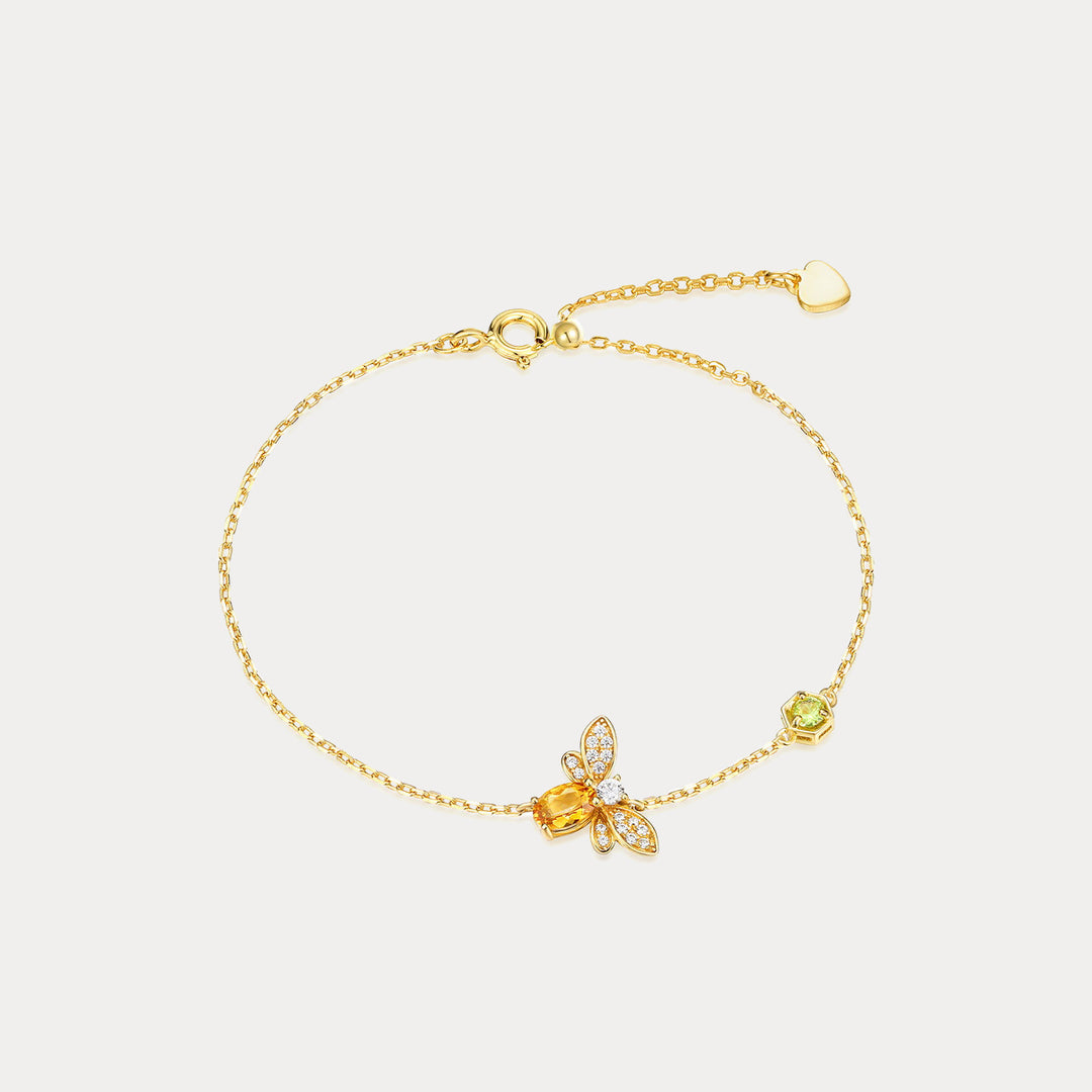 Selenichast Citrine Honey Bee Bracelet