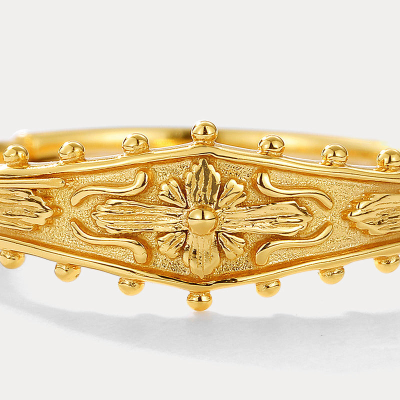 Antique Cross Gold Ring