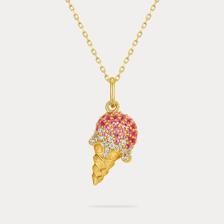 Selenichast Diamond Ice Cream Necklace