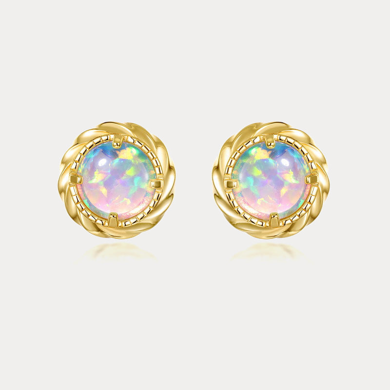 Selenichast Opal Stud Earrings