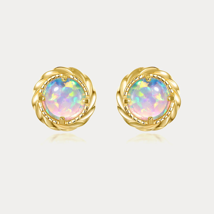 Selenichast Opal Stud Earrings