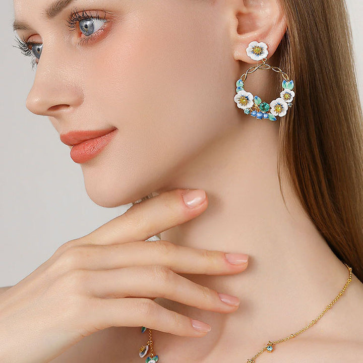 Flower Dangle Earrings