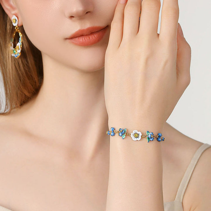 Blue Enamel Bracelet
