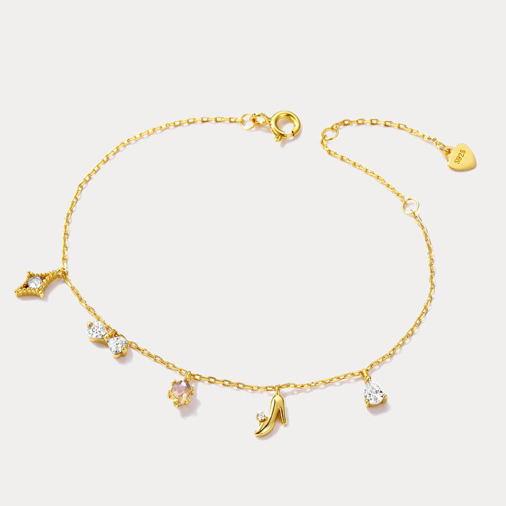Fairytale Shoe Charms Bracelet