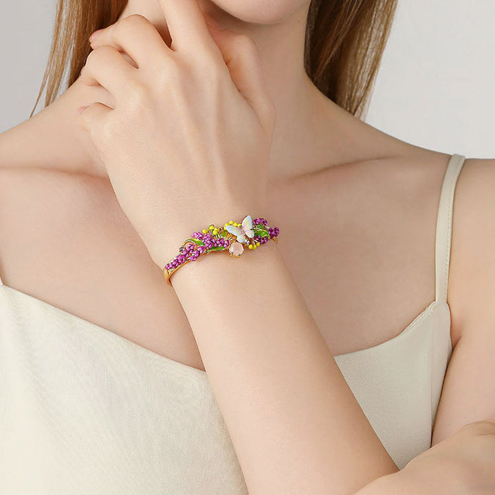 Selenichast Lavender Butterfly Cuff