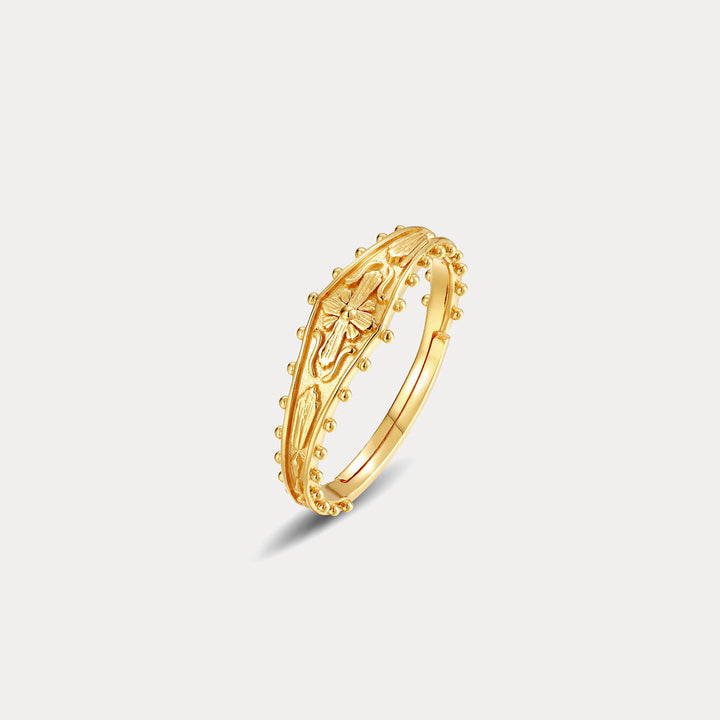 Vintage Cross Adjustable Ring