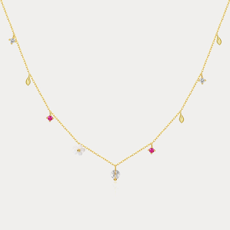Selenichast Sakura Charm Necklace