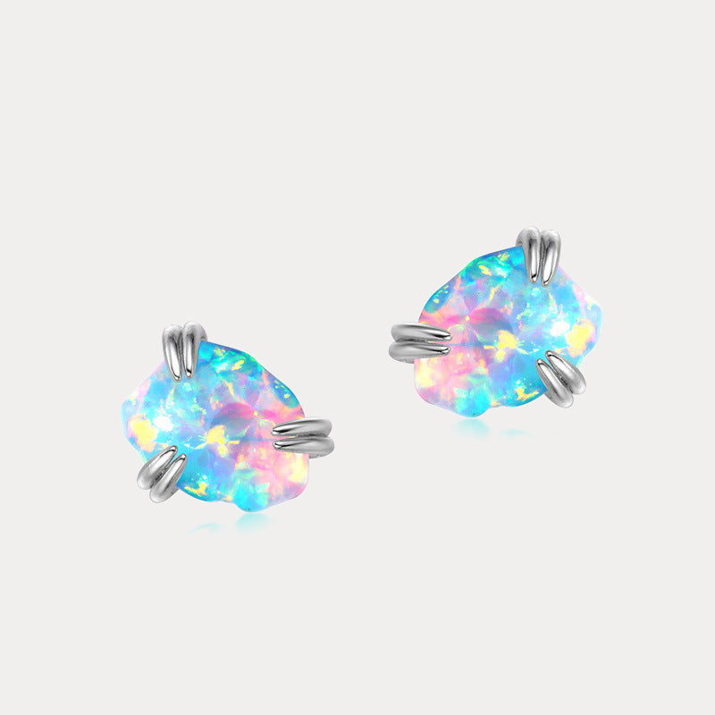 Selenichast Opal Stud Earrings
