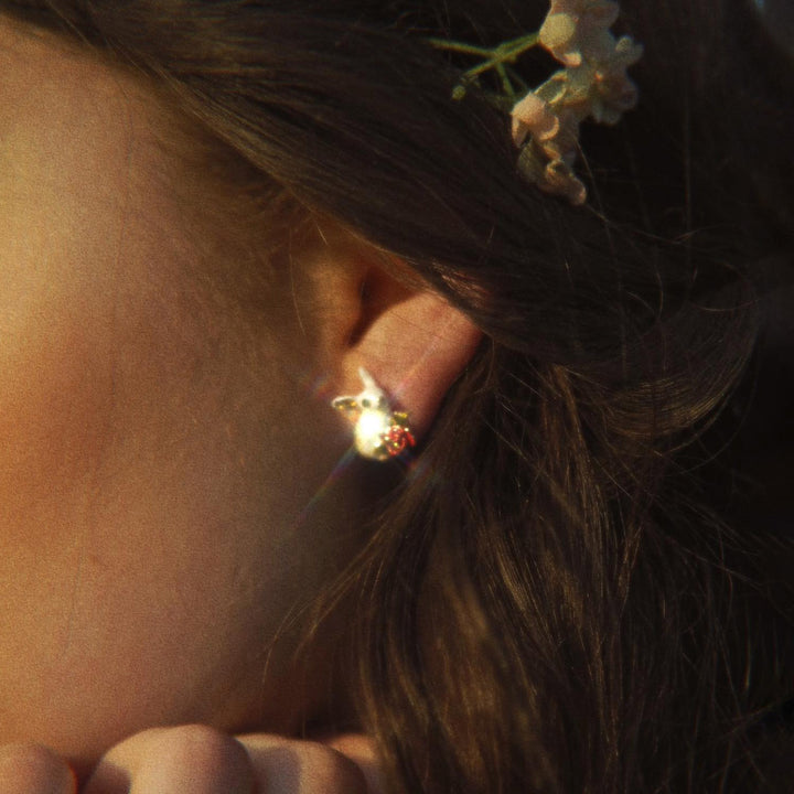 Secret Animal Garden Rabbit Earrings