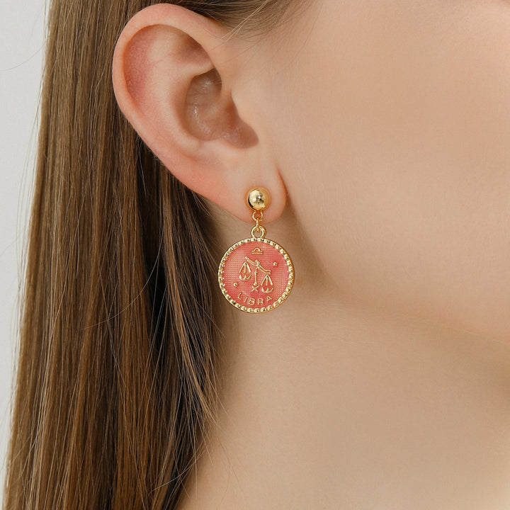 Libra Constellation Earrings Zodiac Sign Jewelry