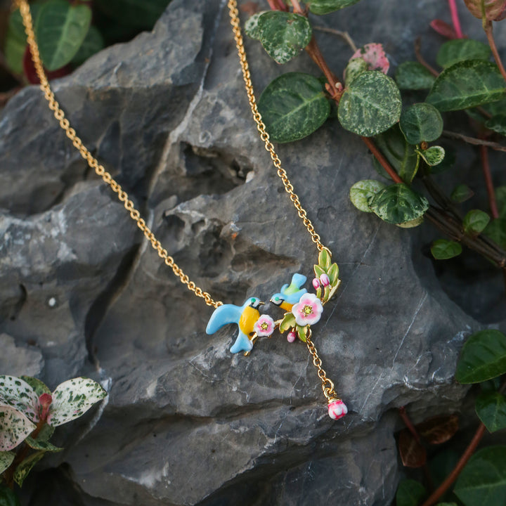 Blue Tit Pendant Necklace