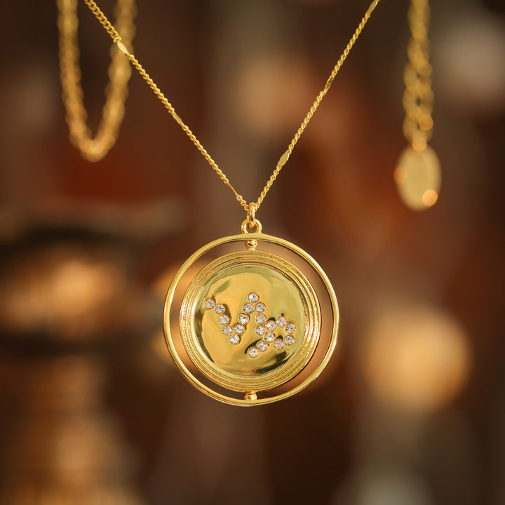Capricorn Necklace Gold
