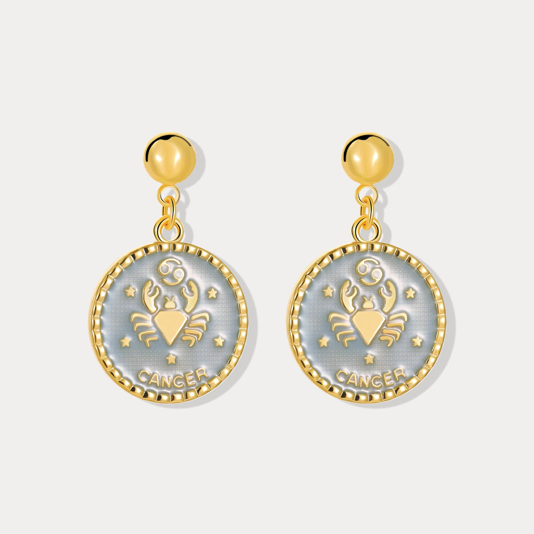 Selenichast Cancer Constellation Earrings