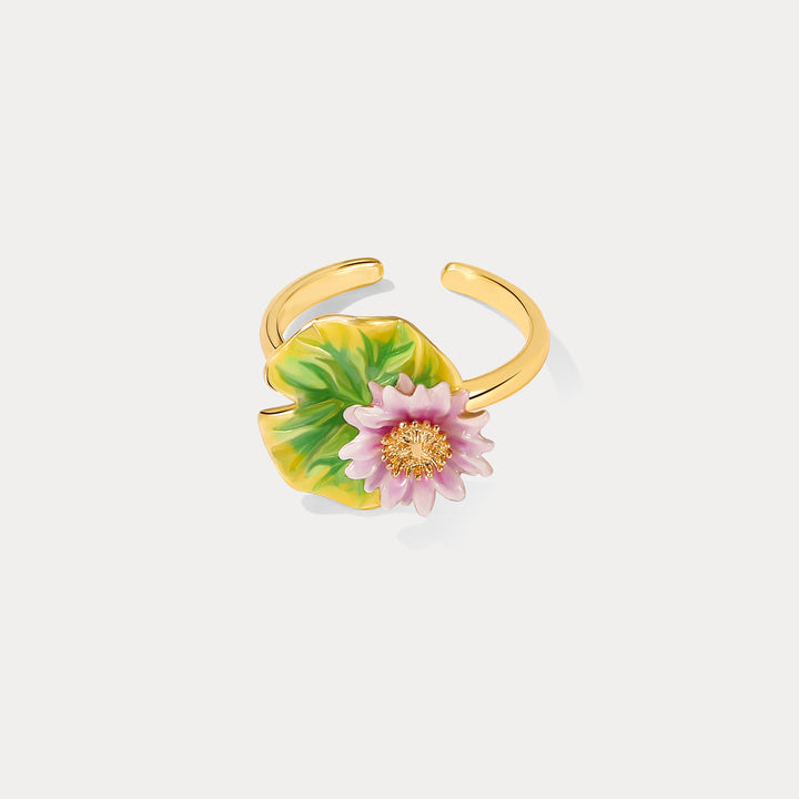 Lotus Brass Ring