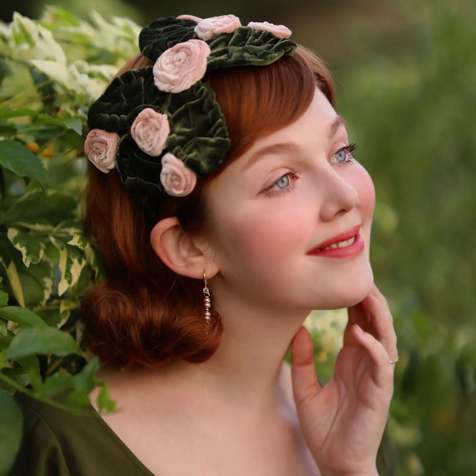 Lily Of The Valley Pearl Drop Earrings
